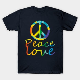 Peace Love - hippie symbol T-Shirt